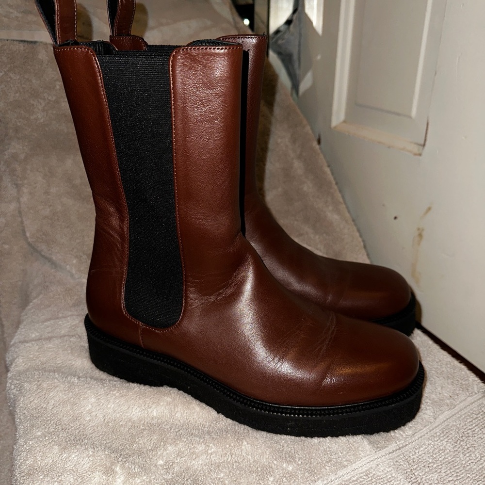 Staud Palamino Boots - Mahogany Black size 38